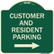 Signmission Reserved Parking Customer and Visitor Parking Heavy-Gauge Aluminum Sign, 18" x 18", G-1818-23052 A-DES-G-1818-23052 - alternate 1